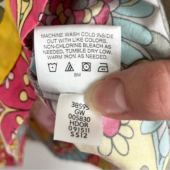 Hanna Andersson Girls Bright Retro Floral Print Pillowcase Dress Size 110 EUC - Picture 8 of 9